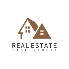 Real Estate Logo. Construction Architecture Building Logo Design Template Element.