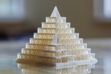 3D model of a triangular pyramid