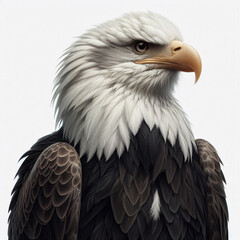 Obraz premium bald eagle isolated on white