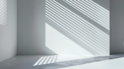 Light and shadows on a white surface