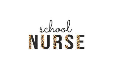 Retro Nurse Sublimation T shirt design, school nurse