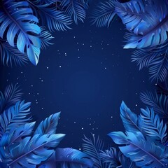 blue christmas background with snowflakes