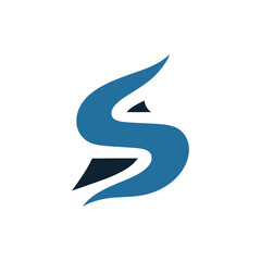 letter S sport logo vector illustration template design