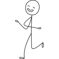 Obraz premium Hand Drawn Stickman