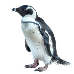 Obraz premium little penguin isolated on a white background, AI Generative.