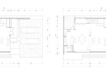 Floor plan designed building on the drawing.