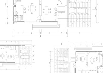 Floor plan designed building on the drawing.