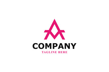 Obraz premium letter a abstract modern minimal logo