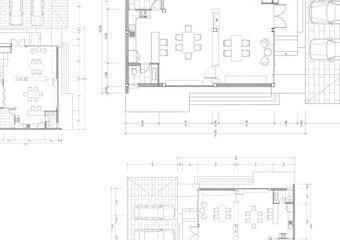 Floor plan designed building on the drawing.