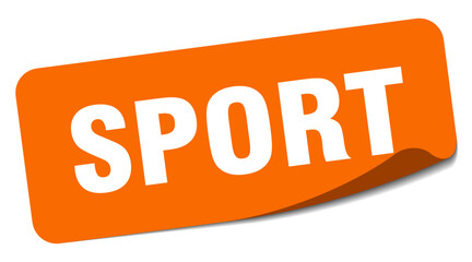 sport sticker. sport label