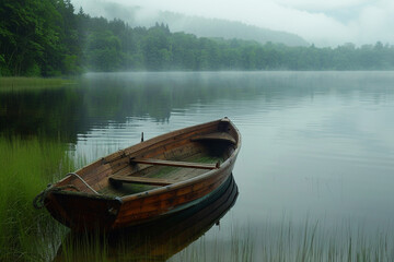 boat on the lake