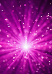 Purple rays and pink light beame with glitter light, sparkle glowing shiny dots effect, and bokeh decoration