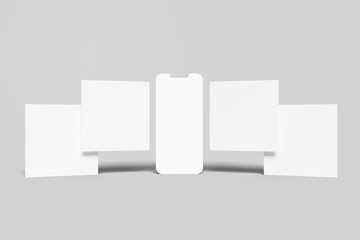 Multiple Social Media Mockup for showcasing your design to clients