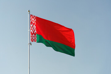 Flag of Belarus. National flag of the Republic of Belarus Minsk. Politics, Culture