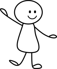 Hand Drawn Stickman