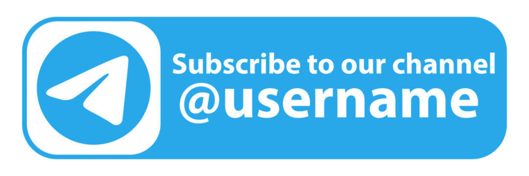 Telegram icon set.Telegram logo collection. Follow to telegram channel ,Subscribe to channel in social media .Vector