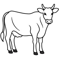 cow isolated mascot,cow silhouette,cow vector,icon,svg,characters,Holiday t shirt,black cow drawn trendy logo Vector illustration,cow line art on a white background