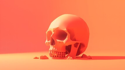 Skull art with AI design.