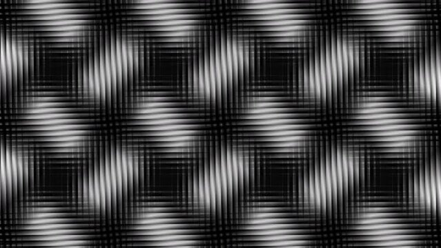 Abstract creative black and white blur  stripe geometric pattern motion background. Video animation Ultra HD 4k footage.
