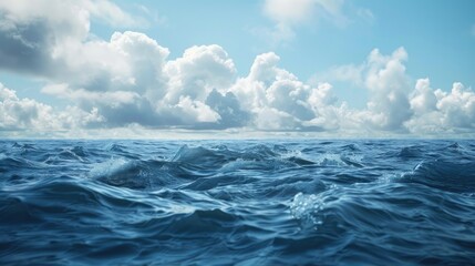 Fototapeta premium Cloudy appearance of the ocean