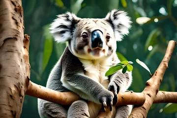 Raamstickers koala in tree © Muhammad