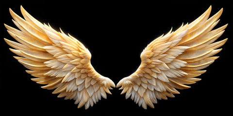 Beige   wings, angel wings, visual effect, art, graphics, design, creativity, creative, photo, illustration, 3D, digital art, vector, generated AI, wallpaper