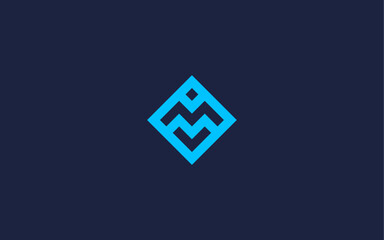 letter mv with square logo icon design vector design template inspiration