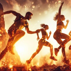 Active Lifestyle Outdoor Fitness Adventure
