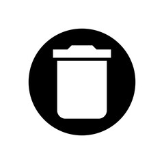 Trash can vector icon set. garbage illustration sign collection. basket symbol or logo.