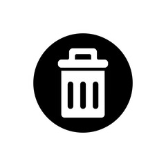 Trash can vector icon set. garbage illustration sign collection. basket symbol or logo.