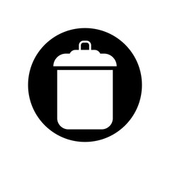 Trash can vector icon set. garbage illustration sign collection. basket symbol or logo.