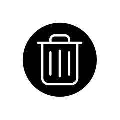 Trash can vector icon set. garbage illustration sign collection. basket symbol or logo.