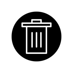 Trash can vector icon set. garbage illustration sign collection. basket symbol or logo.