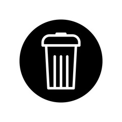 Trash can vector icon set. garbage illustration sign collection. basket symbol or logo.