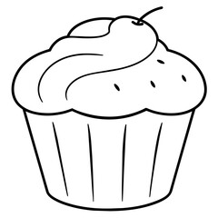 illustration of a cupcake