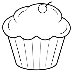 illustration of muffin