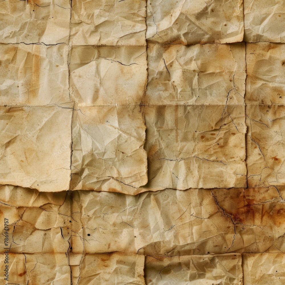 Poster detailed close up of a piece of paper on a wall, suitable for various design projects