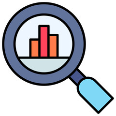 graph, lense, search, tool Icon
