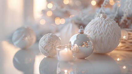 Festive holiday decorations for Christmas events