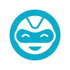 modern robot service logo design