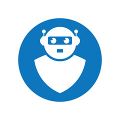 modern robot service logo design