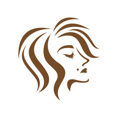 women's beauty and hair care logo design