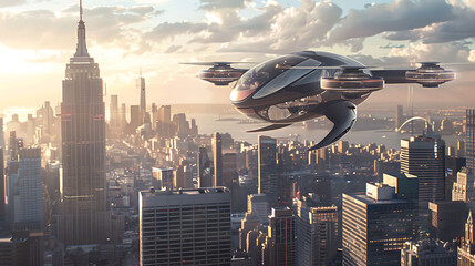 Realistic Concept of private air vehicle in developed city