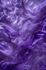 Fototapeta premium Detailed shot of luxurious purple silk fabric, perfect for fashion or textile designs