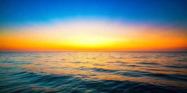 Sunrise scene at the sea. Gradient color natural background