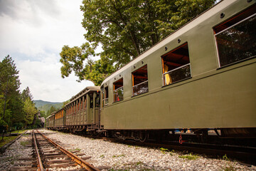 Obraz premium Sargan Eight, Narrow-gauge heritage railway, Mokra Gora village, Serbia