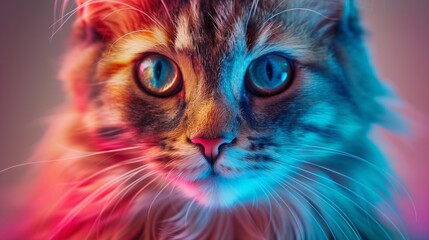 A red cat portrait