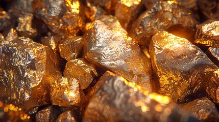 Gold rocks background abstract - 786950580