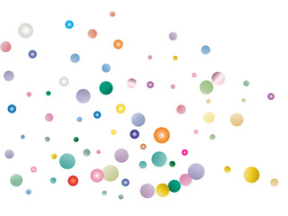 colorful circles on a white background