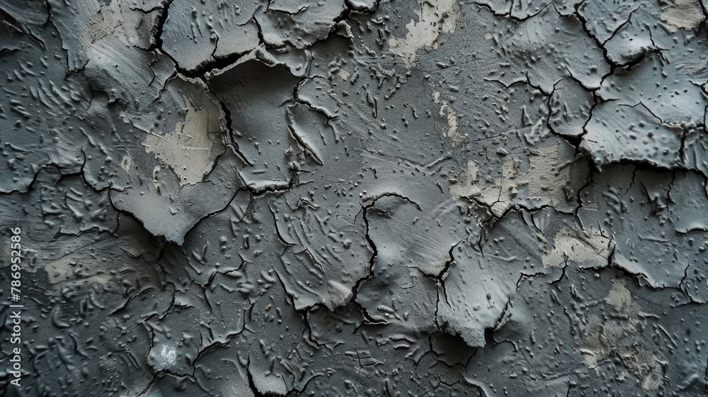 Poster close up of a wall with peeling paint. suitable for backgrounds or textures